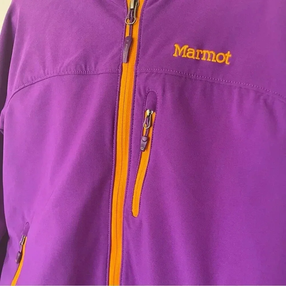 Marmot Purple M3 Tempo Soft-Shell Hooded Zip Jacket Size Small